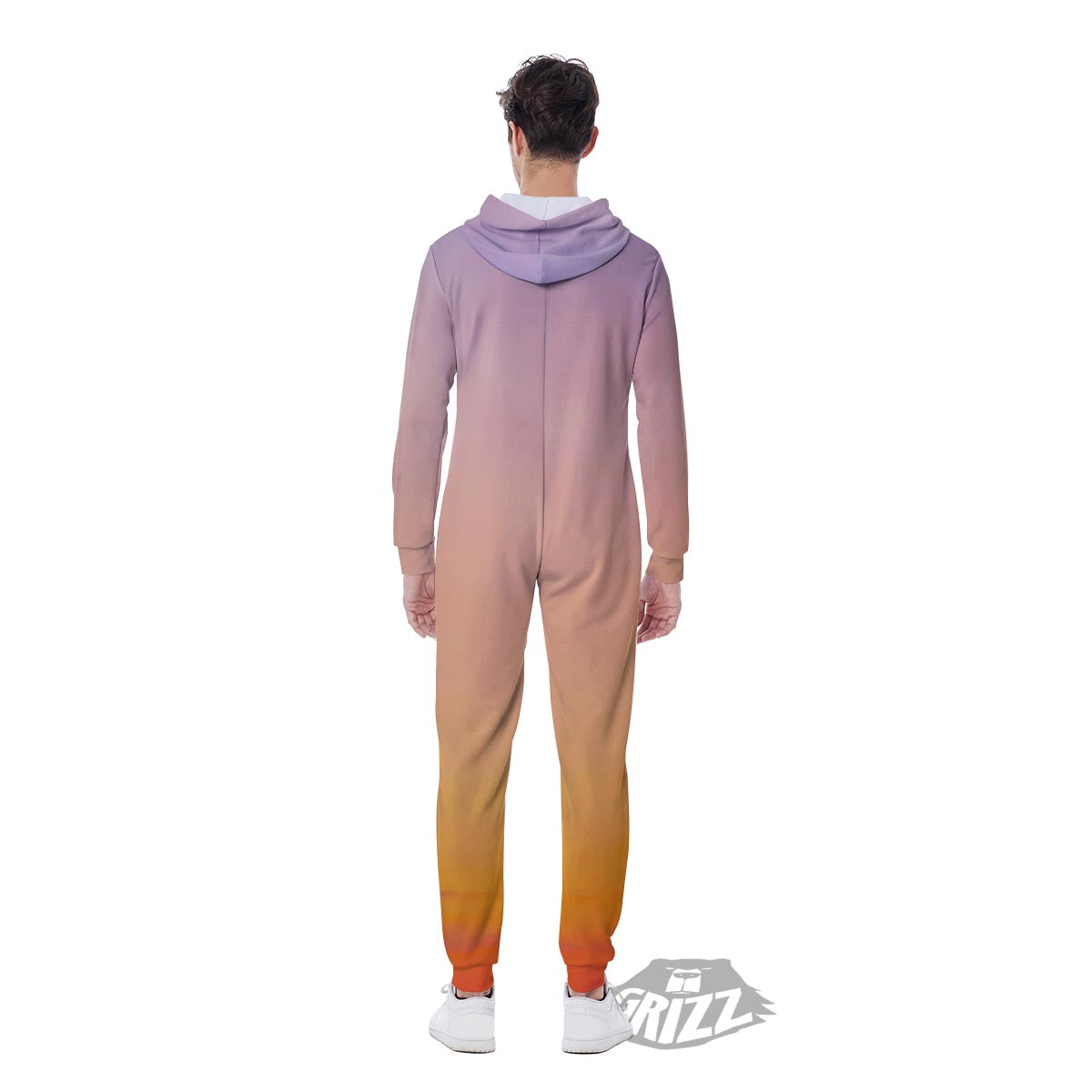Sky Sunrise Print Men's Jumpsuit-grizzshop