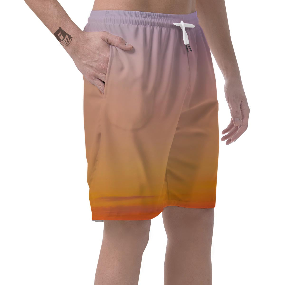 Sky Sunrise Print Men's Shorts-grizzshop