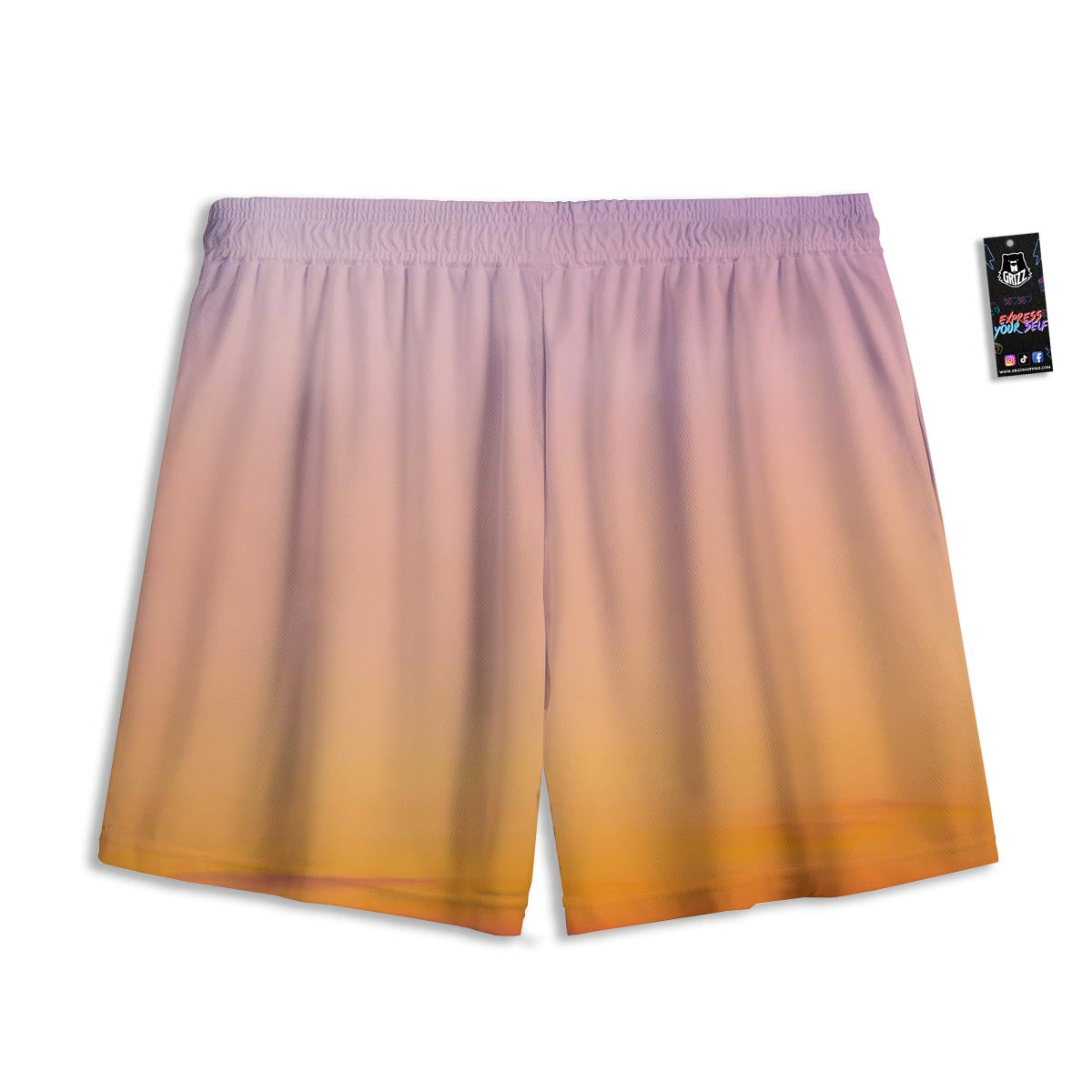 Sky Sunrise Print Mesh Shorts