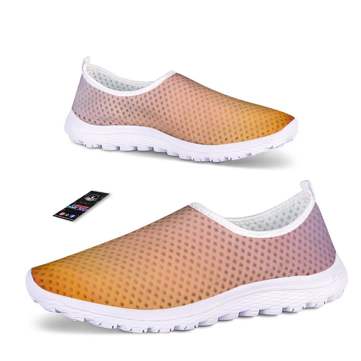 Sky Sunrise Print Nurse Shoes-grizzshop