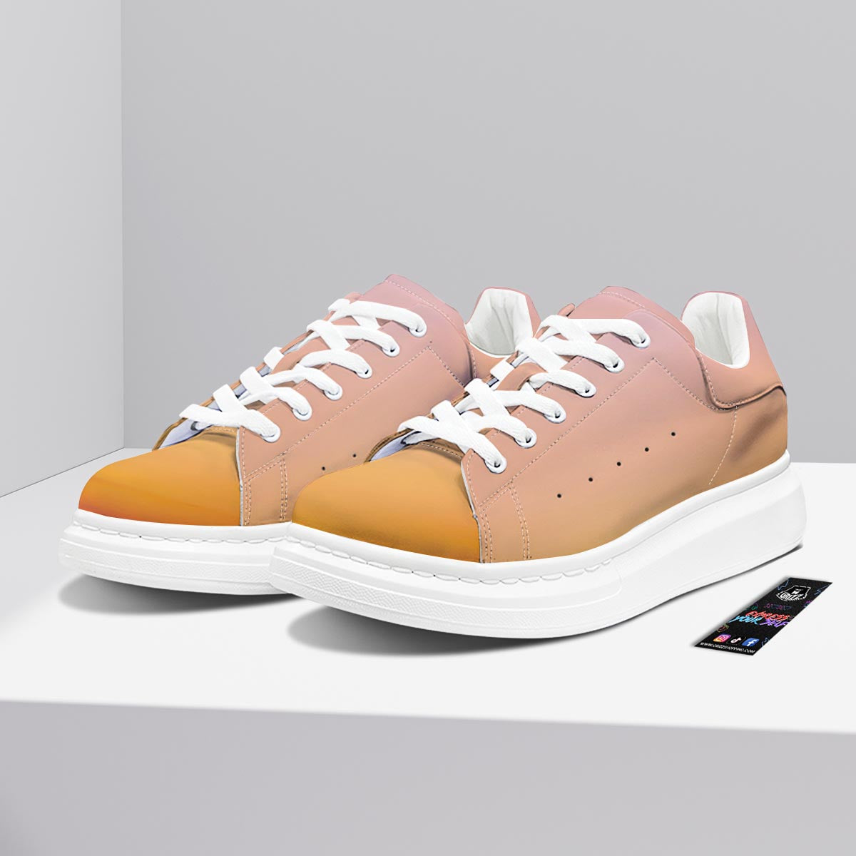 Sky Sunrise Print Platform Shoes-grizzshop