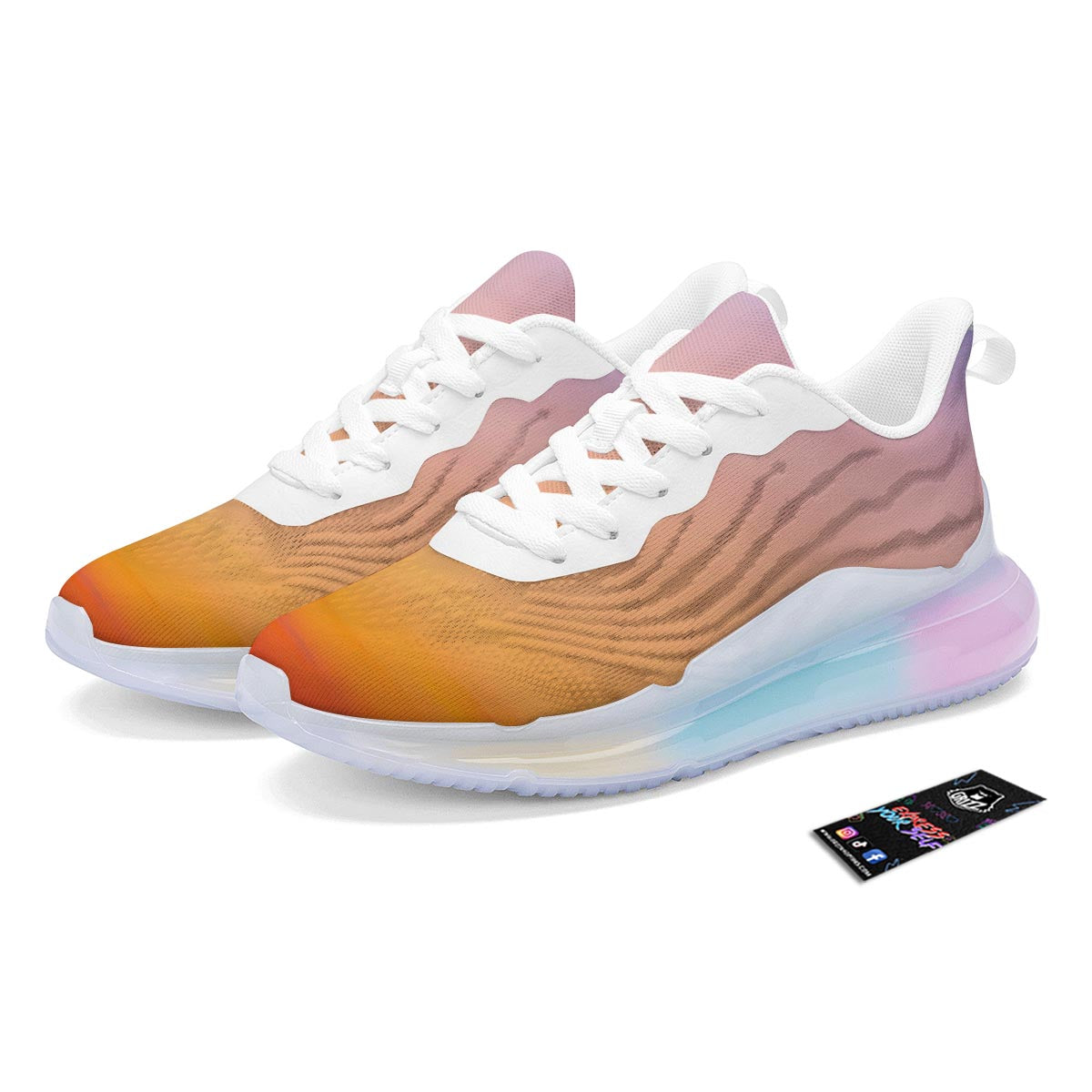 Sky Sunrise Print Running Sneakers-grizzshop
