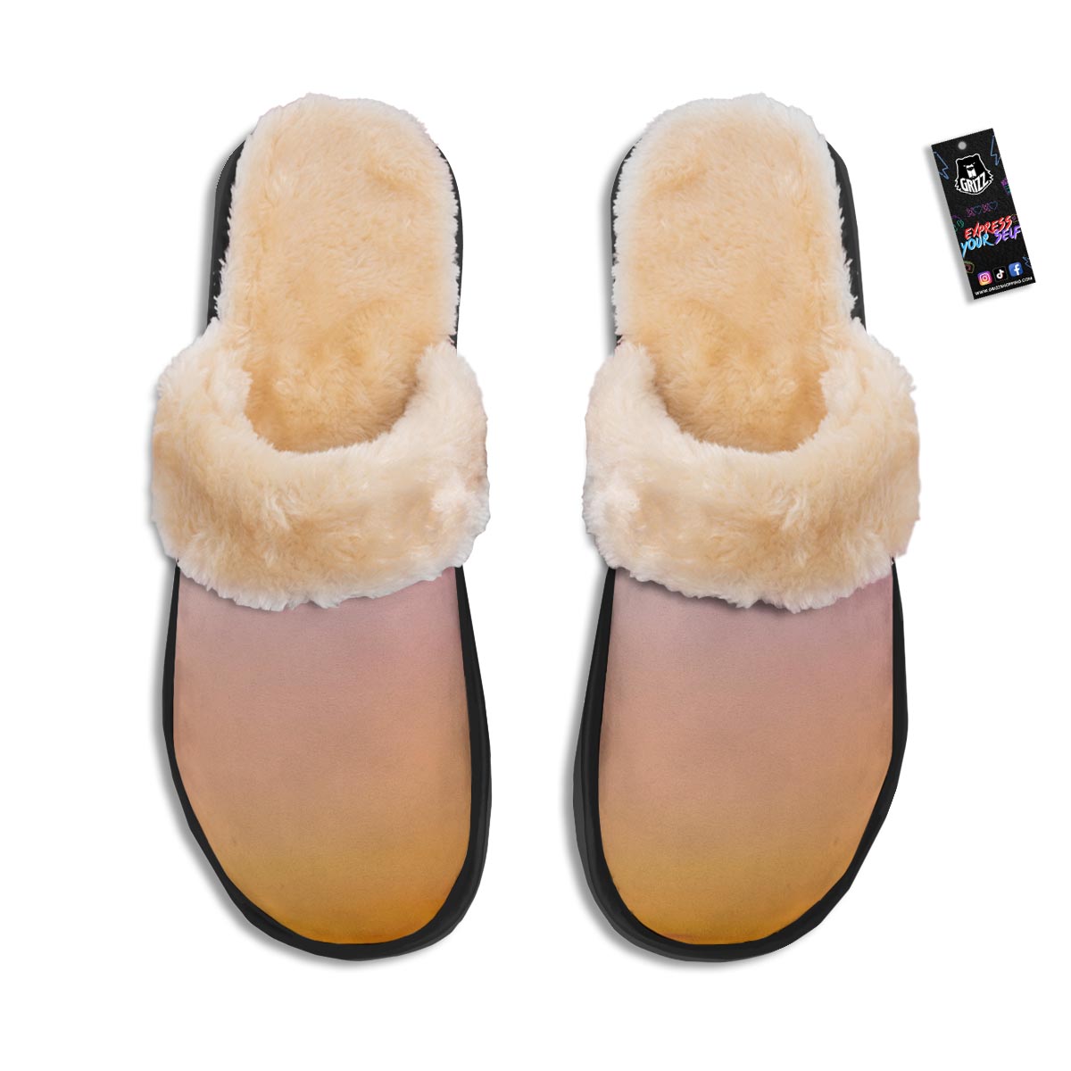 Sky Sunrise Print Slippers-grizzshop