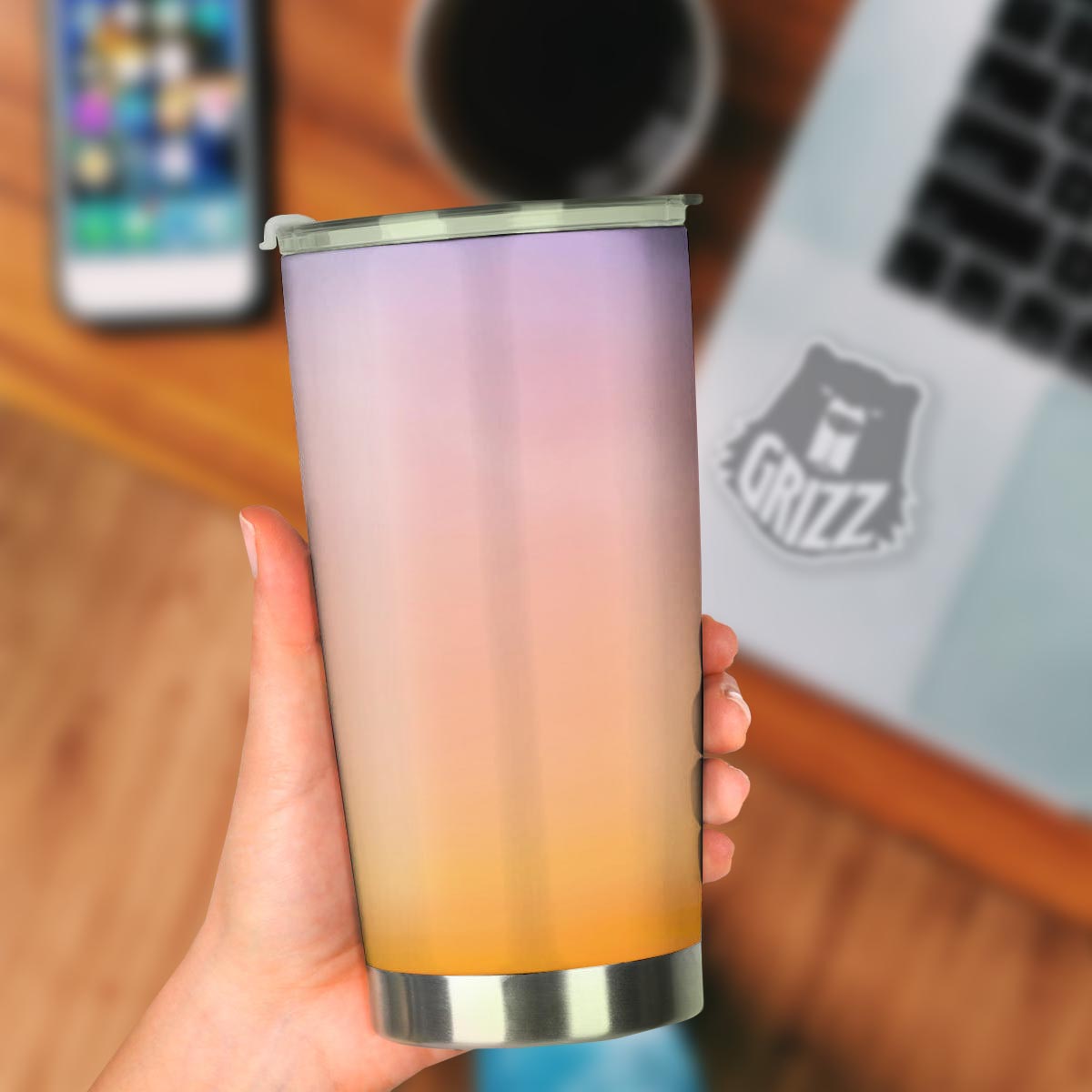 Sky Sunrise Print Tumbler-grizzshop
