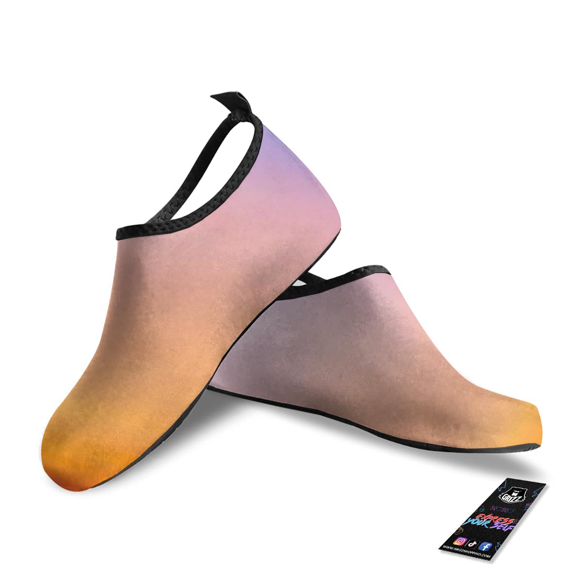 Sky Sunrise Print Water Shoes-grizzshop