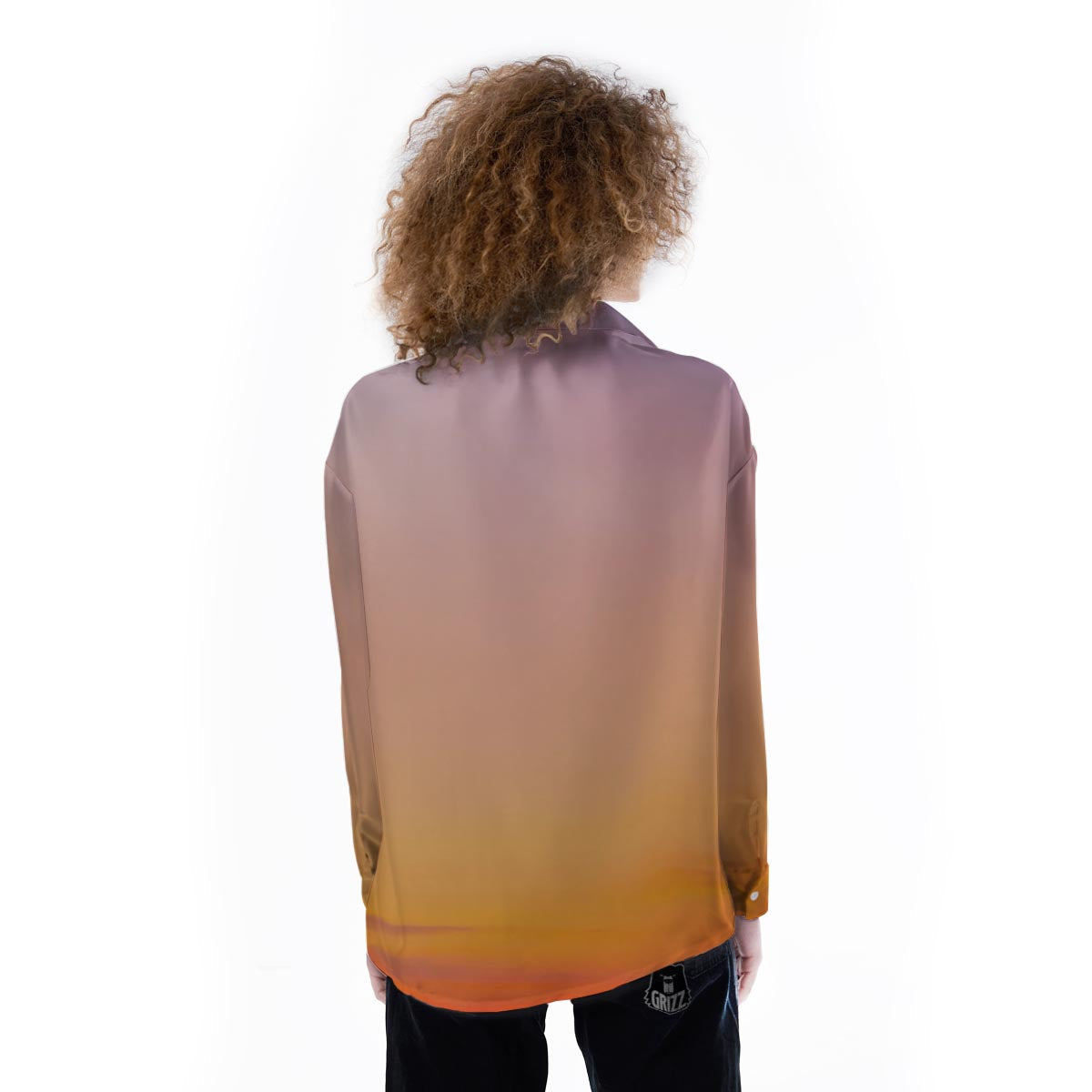 Sky Sunrise Print Women's Long Sleeve Shirts-grizzshop