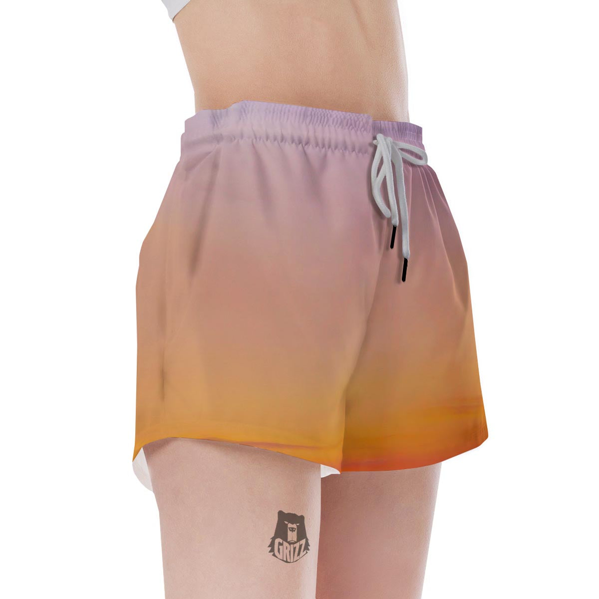Sky Sunrise Print Women's Shorts-grizzshop
