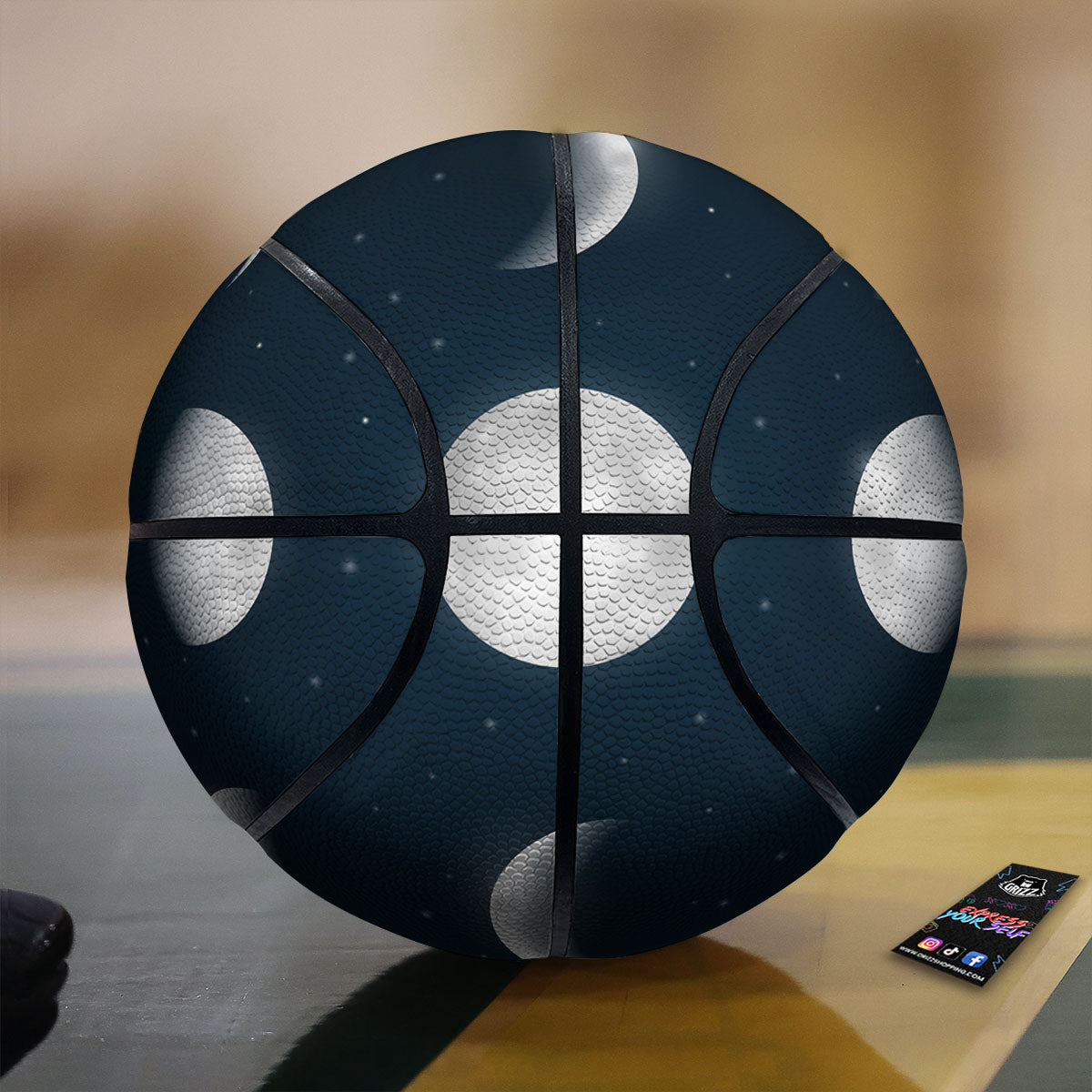Sky Moon Night Phase Print Basketball