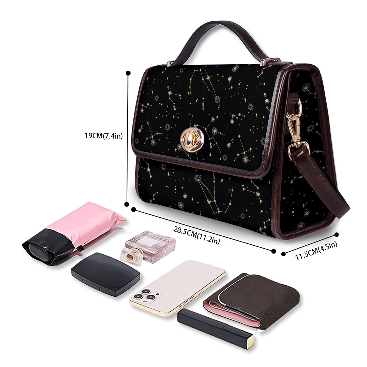 Sky Star Print Pattern Women's Satchel Bag