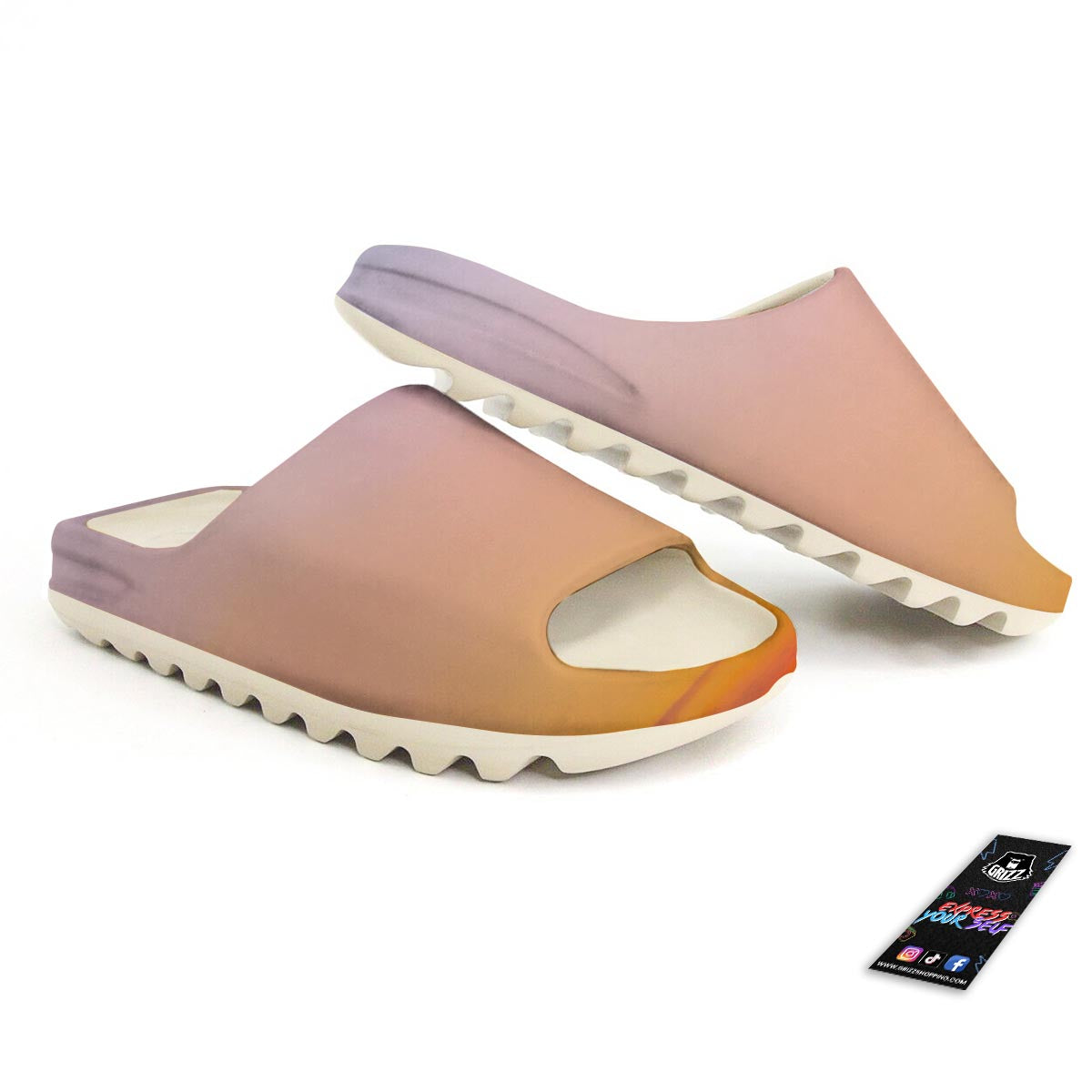 Sky Sunrise Print Sandals-grizzshop
