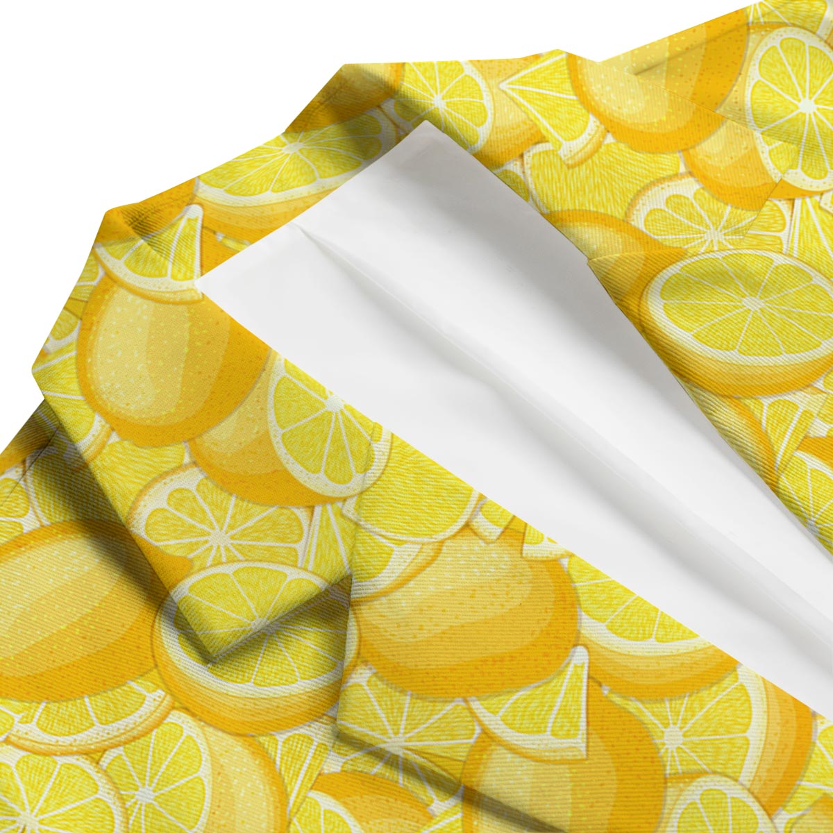 Slice Lemon Pattern Print Men's Blazer-grizzshop