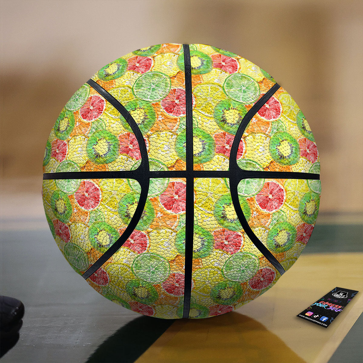 Slices Fruit Orange Print Pattern Basketball-grizzshop