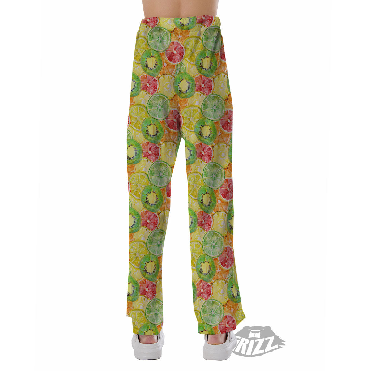 Slices Fruit Orange Print Pattern Pajama Pants-grizzshop