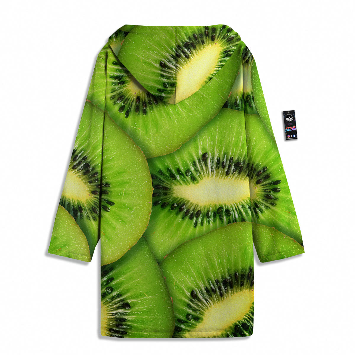 Slices Kiwi Print Men's Windbreaker Jacket-grizzshop