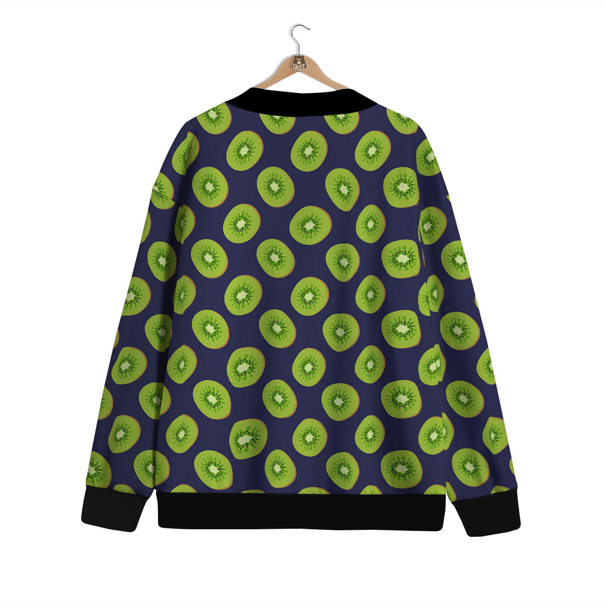 Slices Kiwi Print Pattern Cardigan-grizzshop
