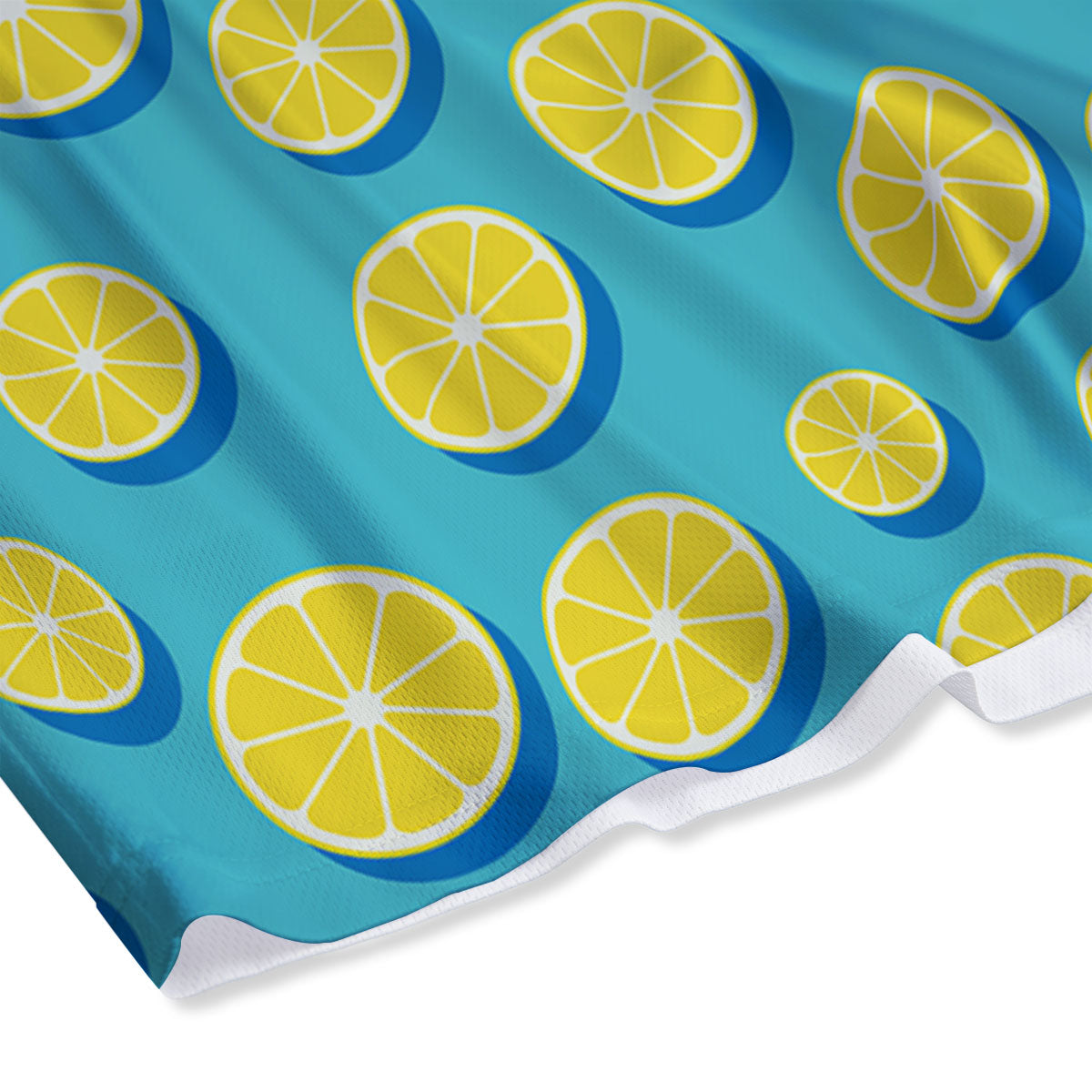 Slices Lemon Print Pattern Mesh Shorts-grizzshop