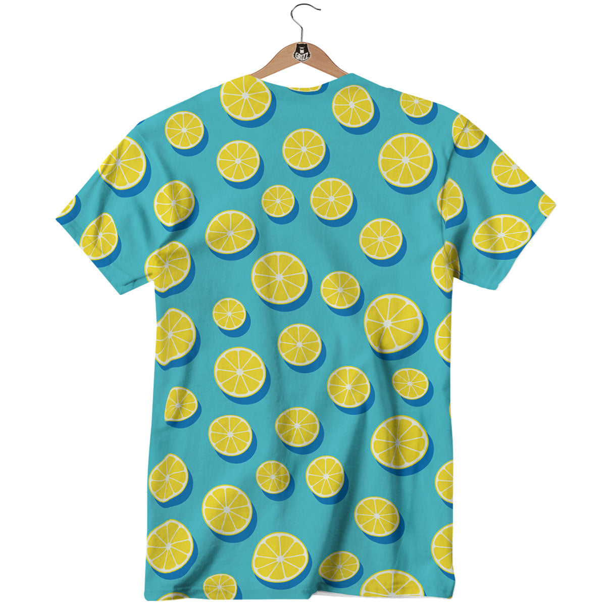 Slices Lemon Print Pattern T-Shirt-grizzshop