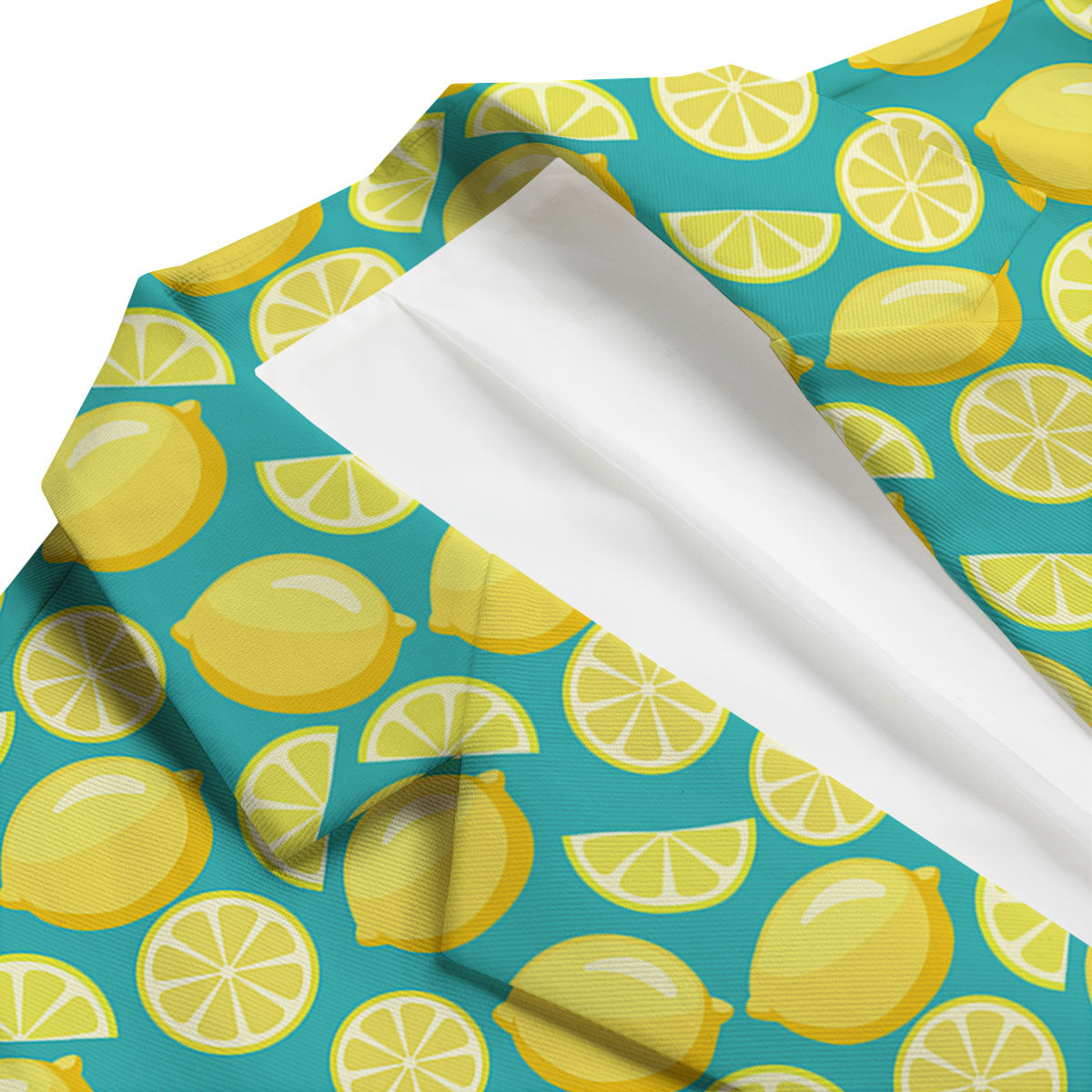 Slices Lime Print Pattern Men's Blazer-grizzshop