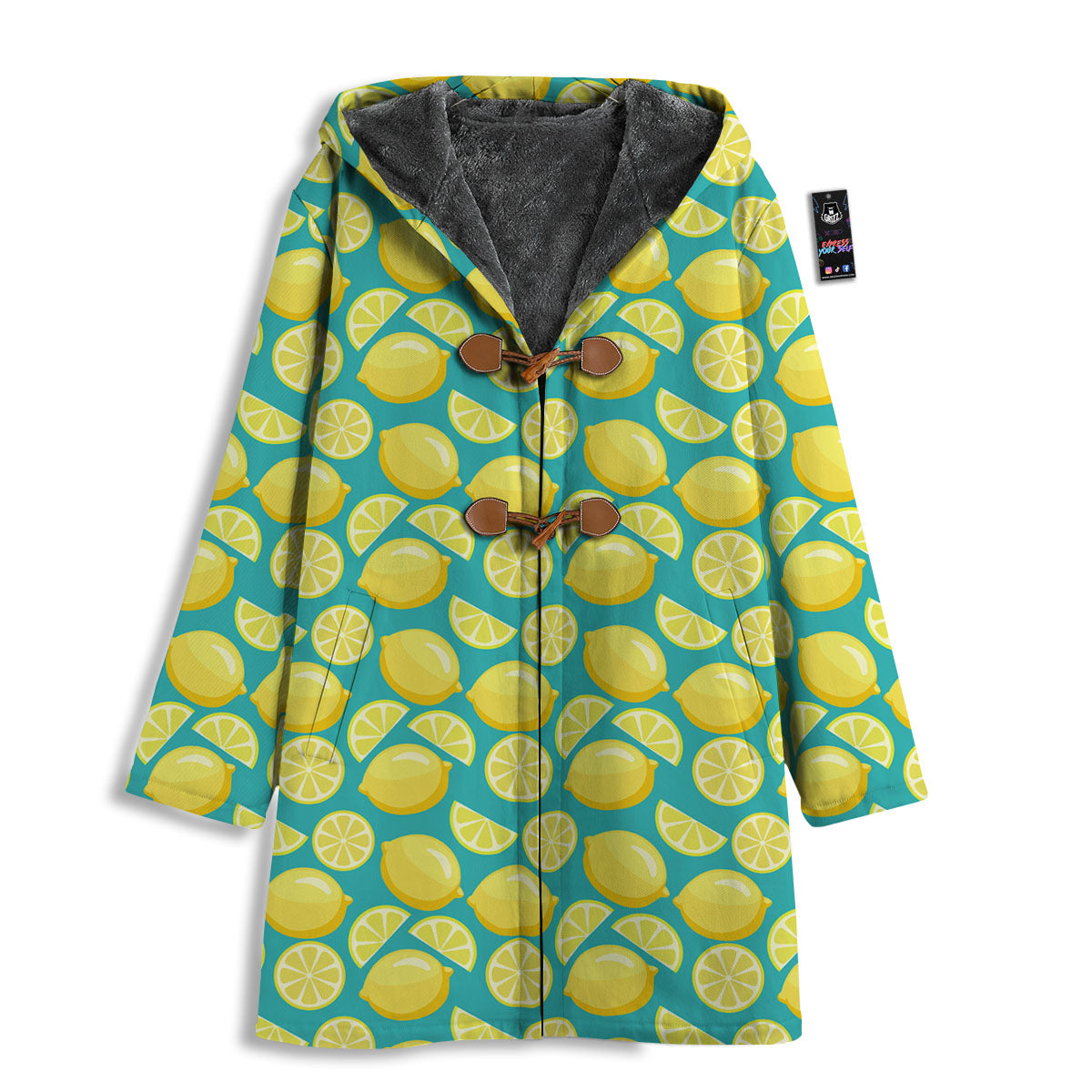 Slices Lime Print Pattern Men's Windbreaker Jacket-grizzshop