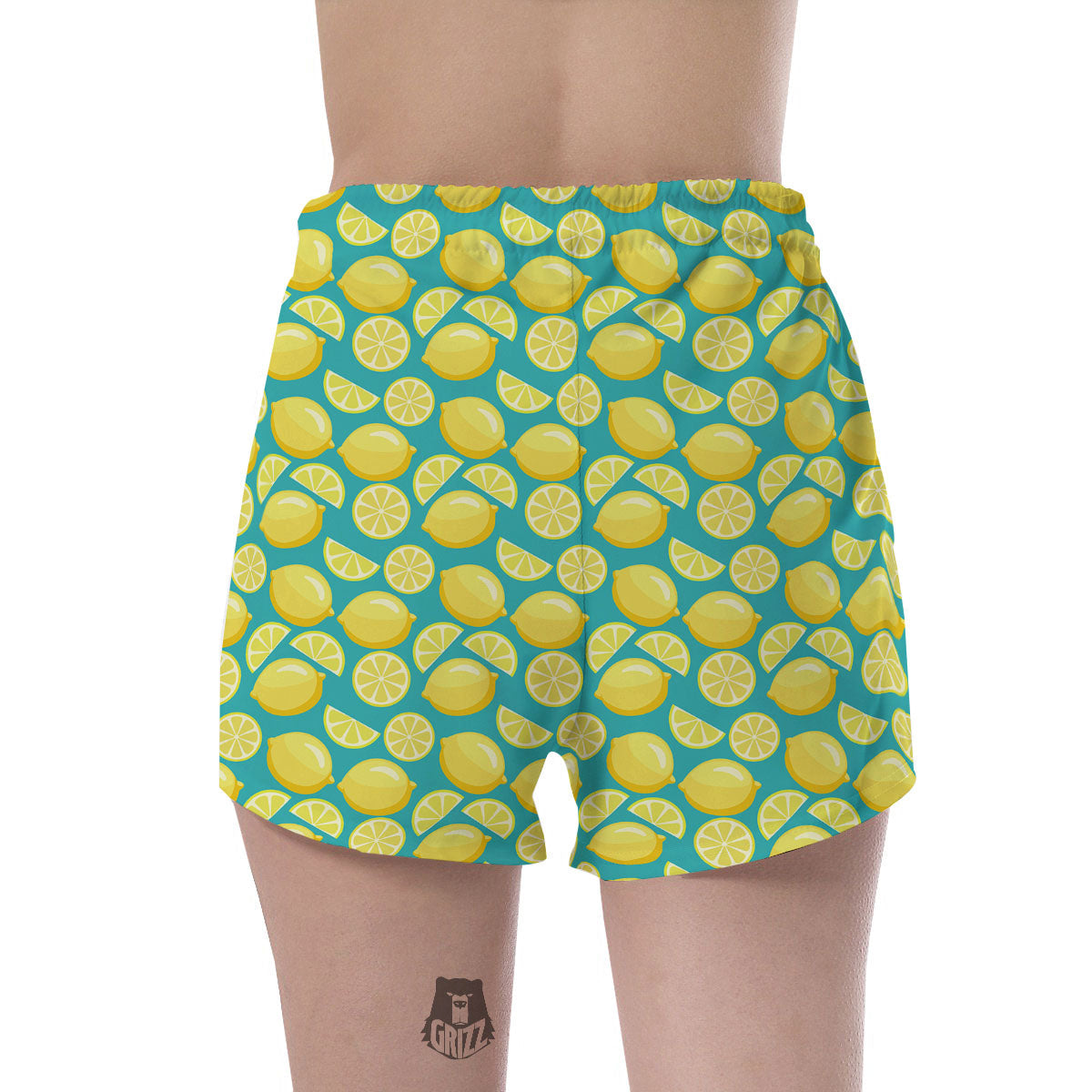 Slices Lime Print Pattern Women's Shorts-grizzshop