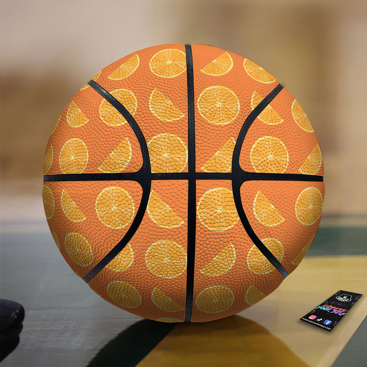 Slices Orange Print Pattern Basketball-grizzshop