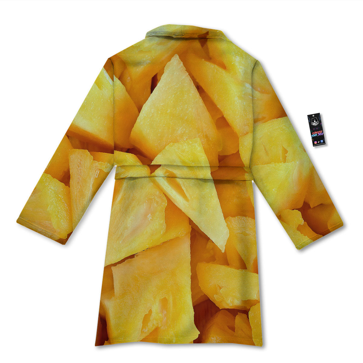 Slices Pineapple Print Bathrobe-grizzshop