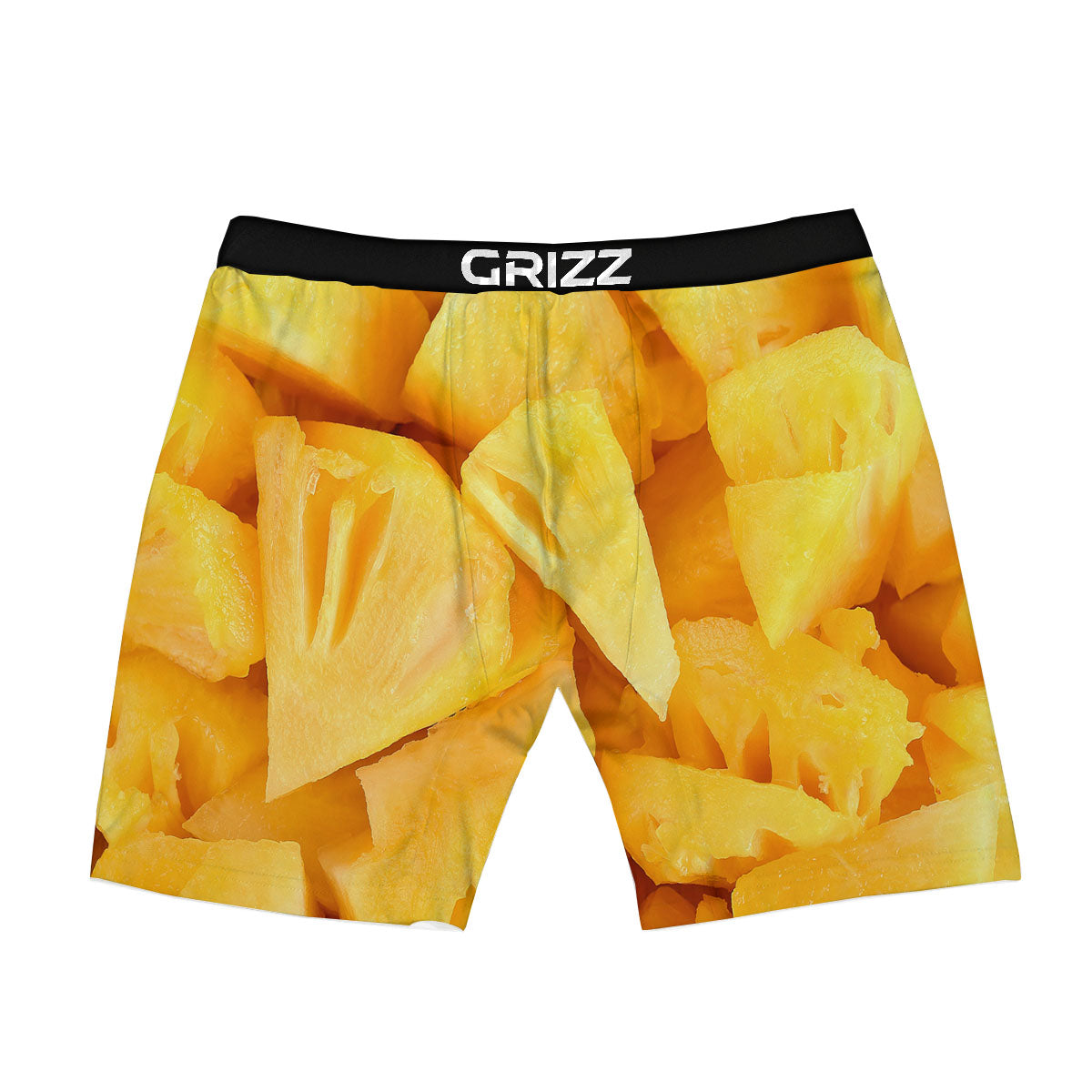Slices Pineapple Print Boxer Briefs-grizzshop