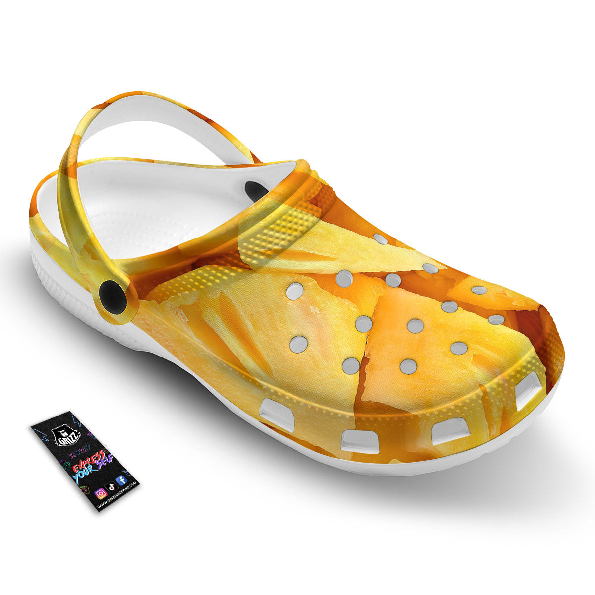 Slices Pineapple Print Clog-grizzshop