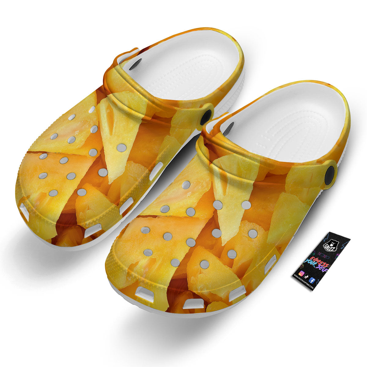 Slices Pineapple Print Clog-grizzshop