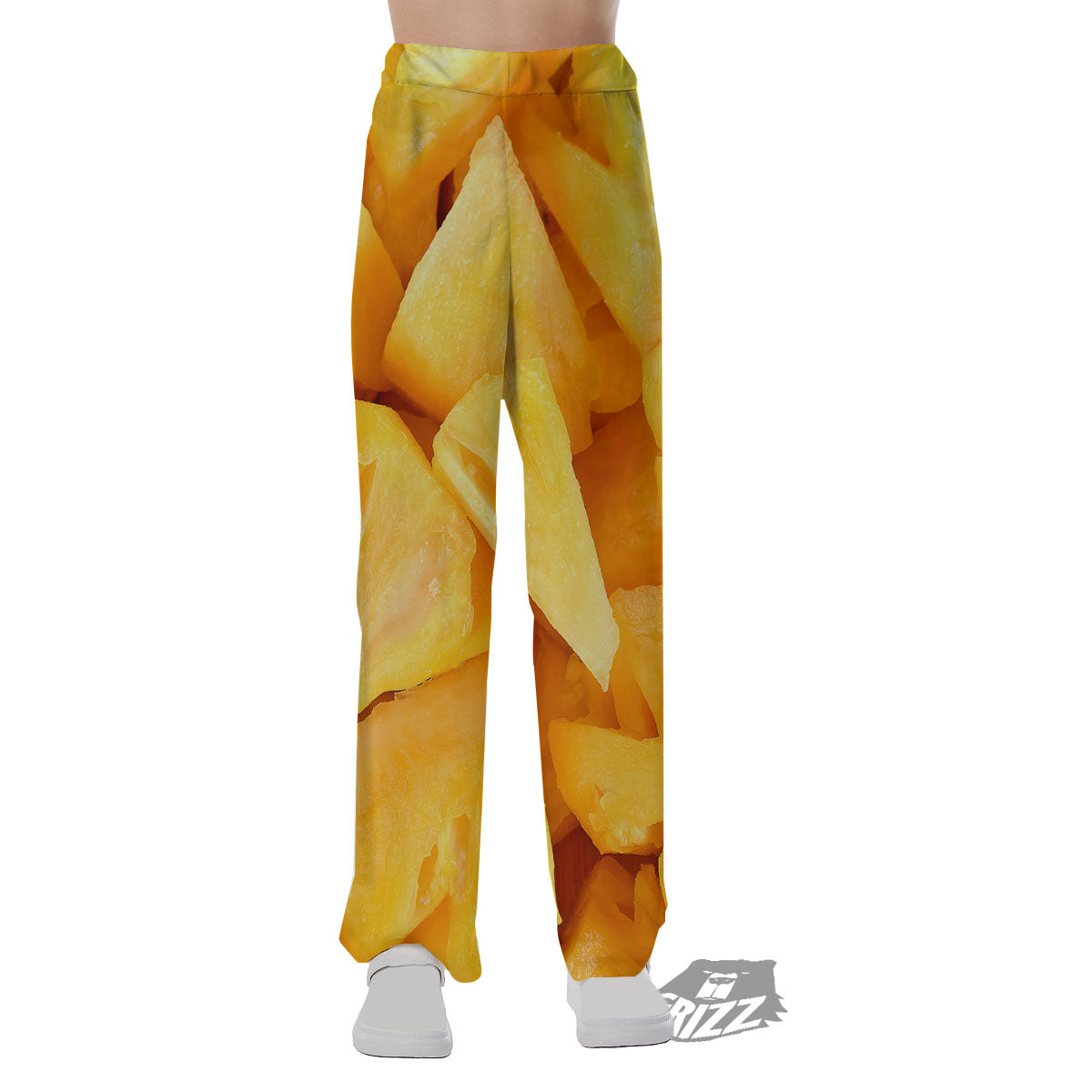 Slices Pineapple Print Pajama Pants-grizzshop