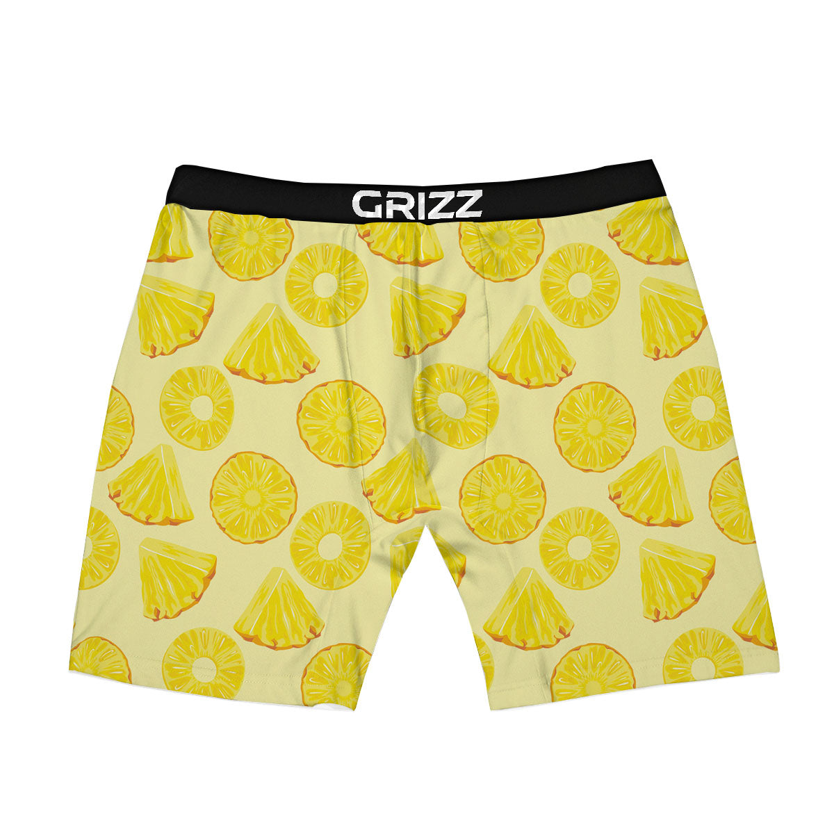 Slices Pineapple Print Pattern Boxer Briefs-grizzshop
