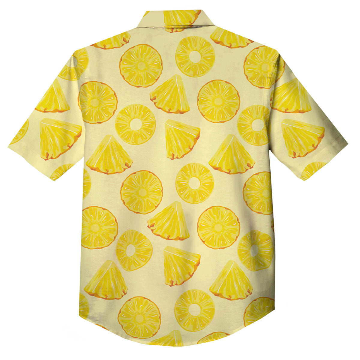 Slices Pineapple Print Pattern Button Up Shirt-grizzshop
