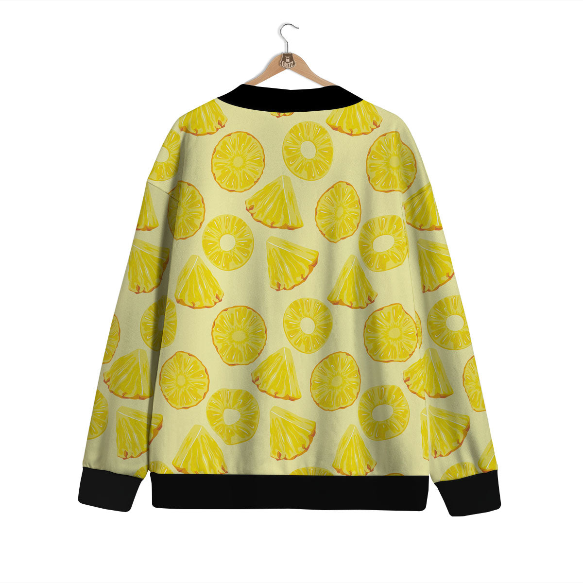 Slices Pineapple Print Pattern Cardigan-grizzshop