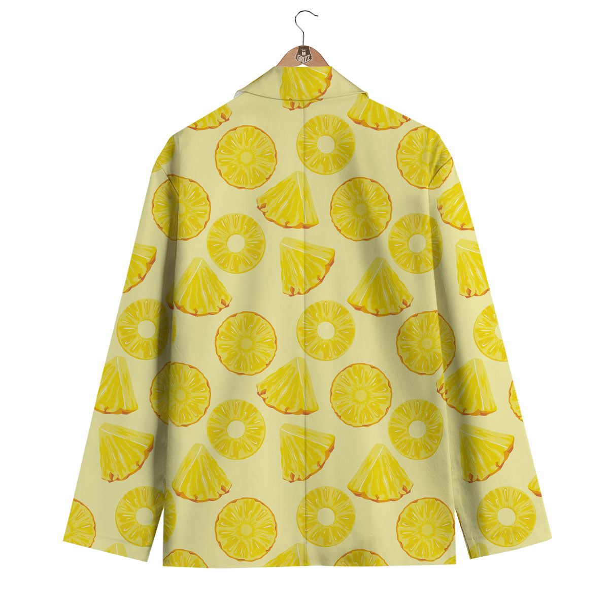 Slices Pineapple Print Pattern Men's Blazer-grizzshop