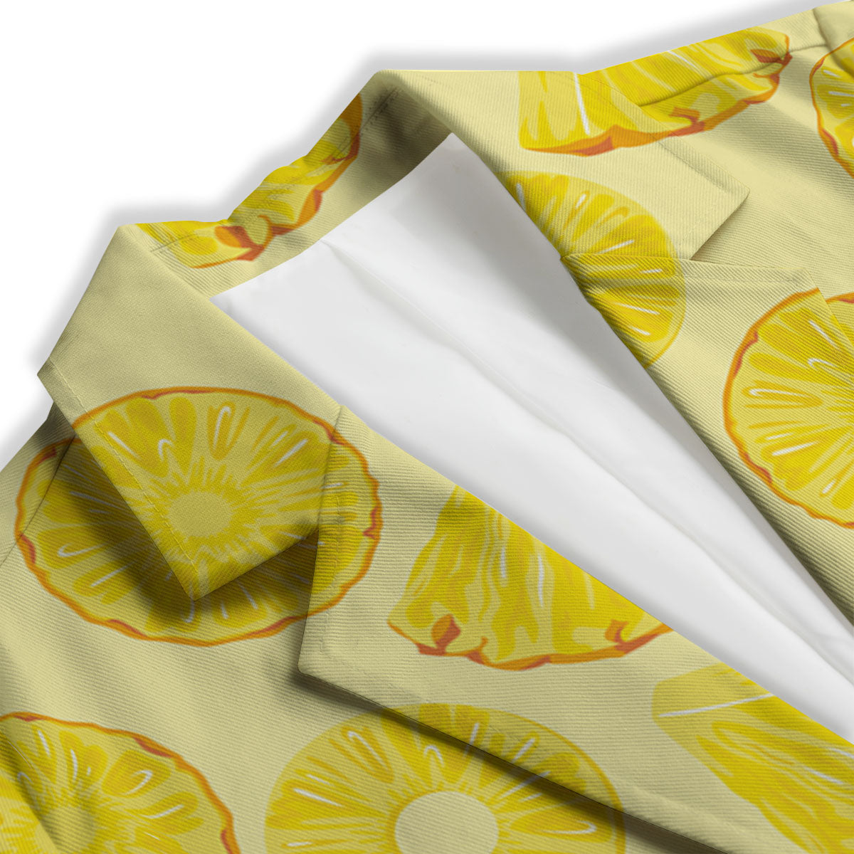 Slices Pineapple Print Pattern Women's Blazer-grizzshop