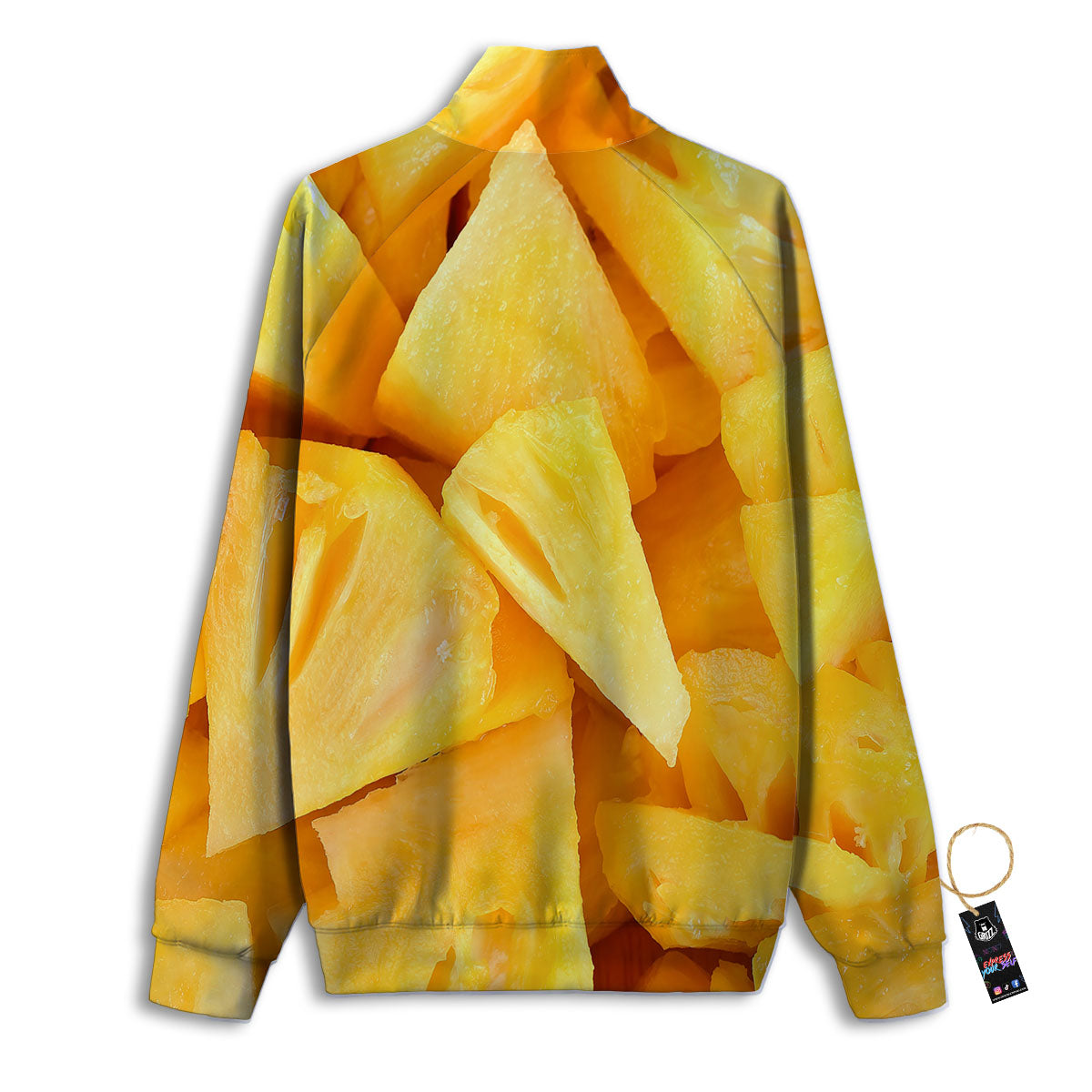 Slices Pineapple Print Track Jacket-grizzshop