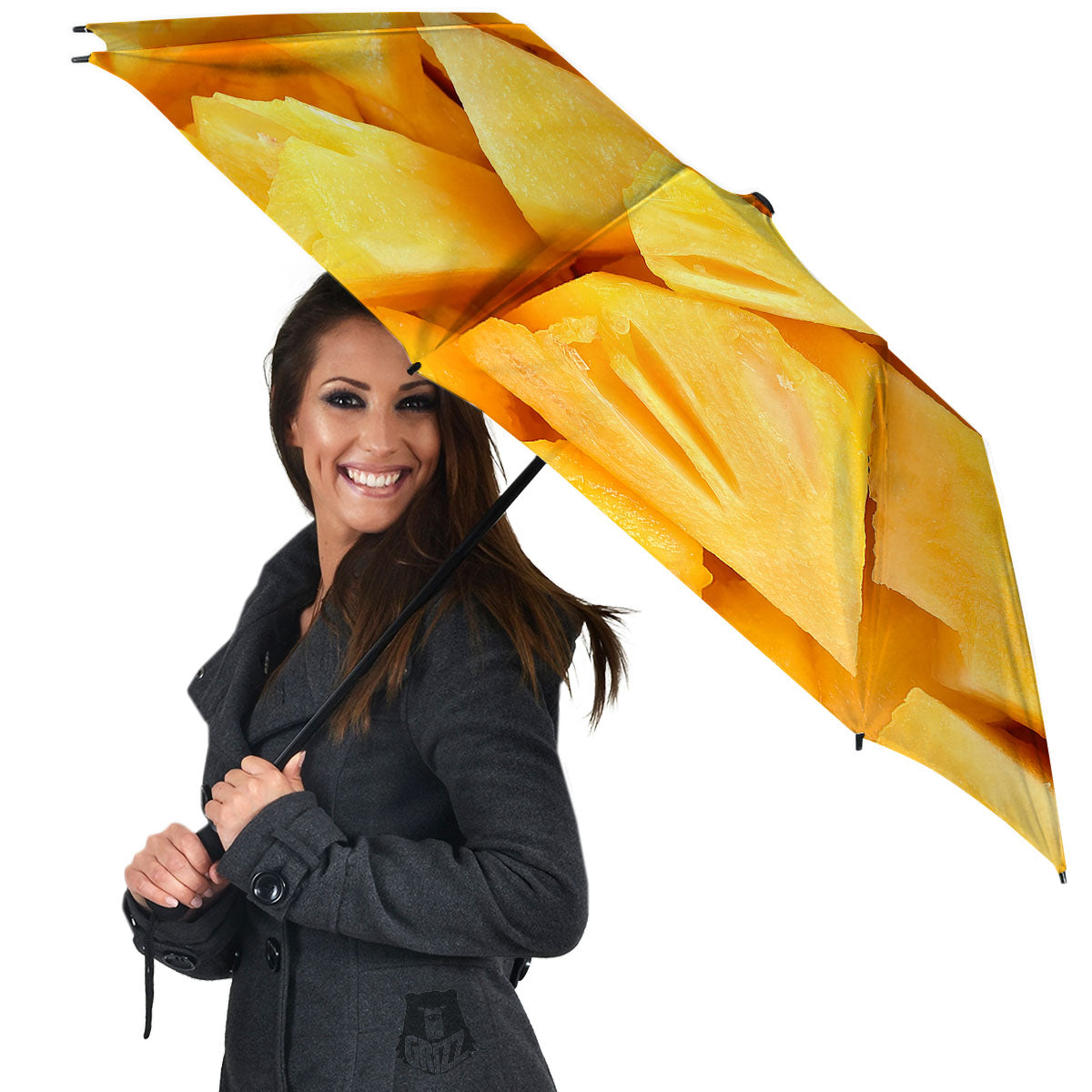 Slices Pineapple Print Umbrella-grizzshop