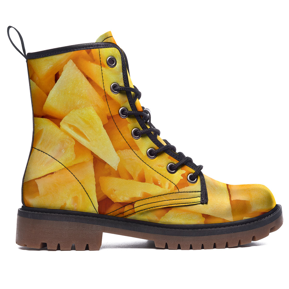 Slices Pineapple Print Work Boots-grizzshop