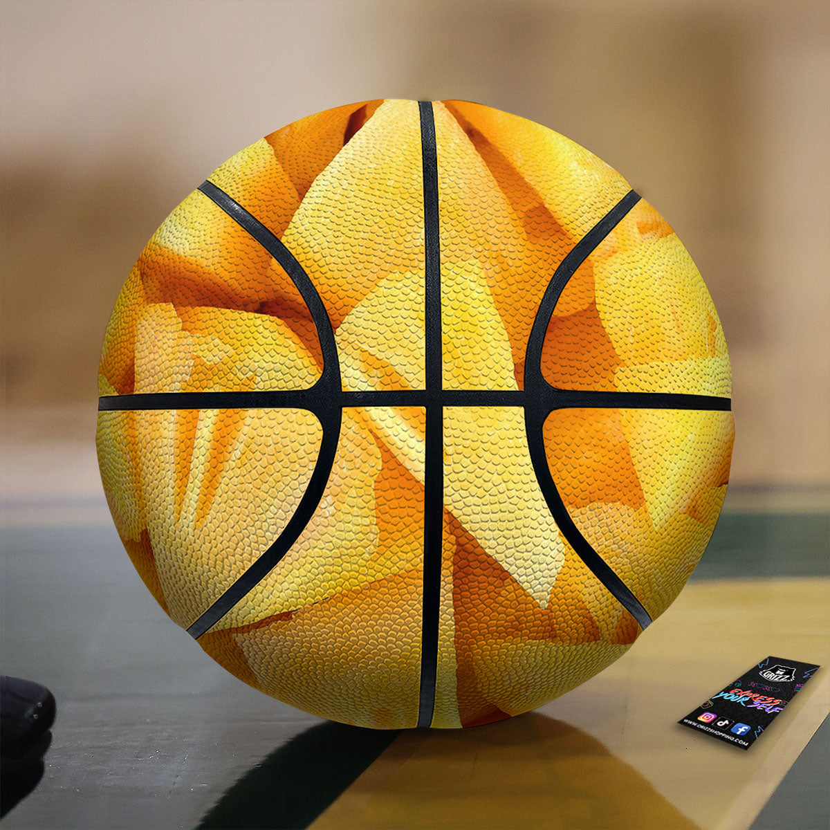 Slices Pineapple Print Basketball