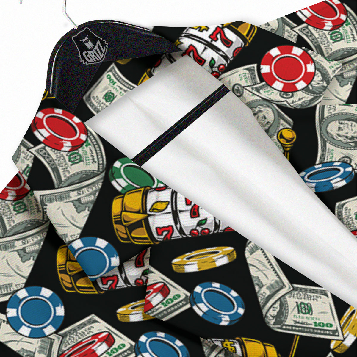 Slot Machines Casino Print Pattern Men's Sport Coat-grizzshop