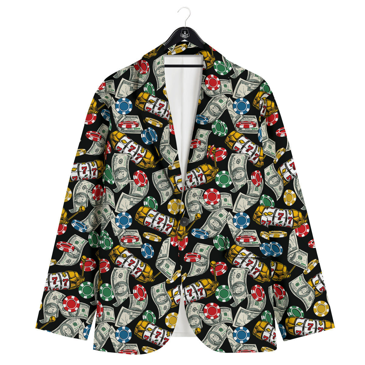 Slot Machines Casino Print Pattern Men's Sport Coat-grizzshop