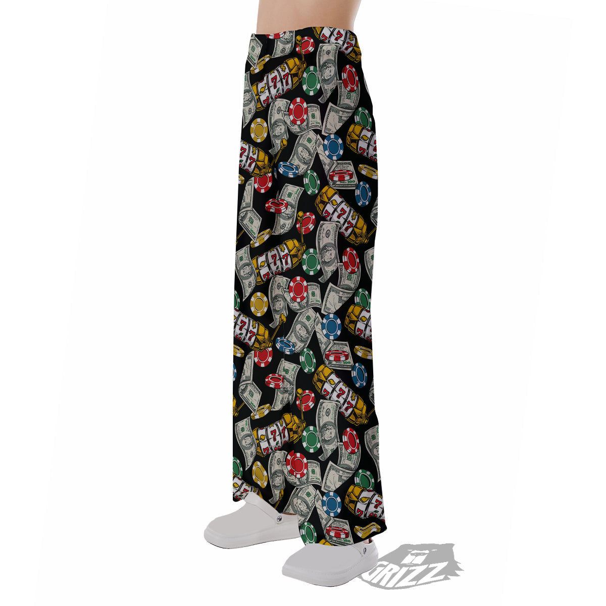 Slot Machines Casino Print Pattern Pajama Pants-grizzshop