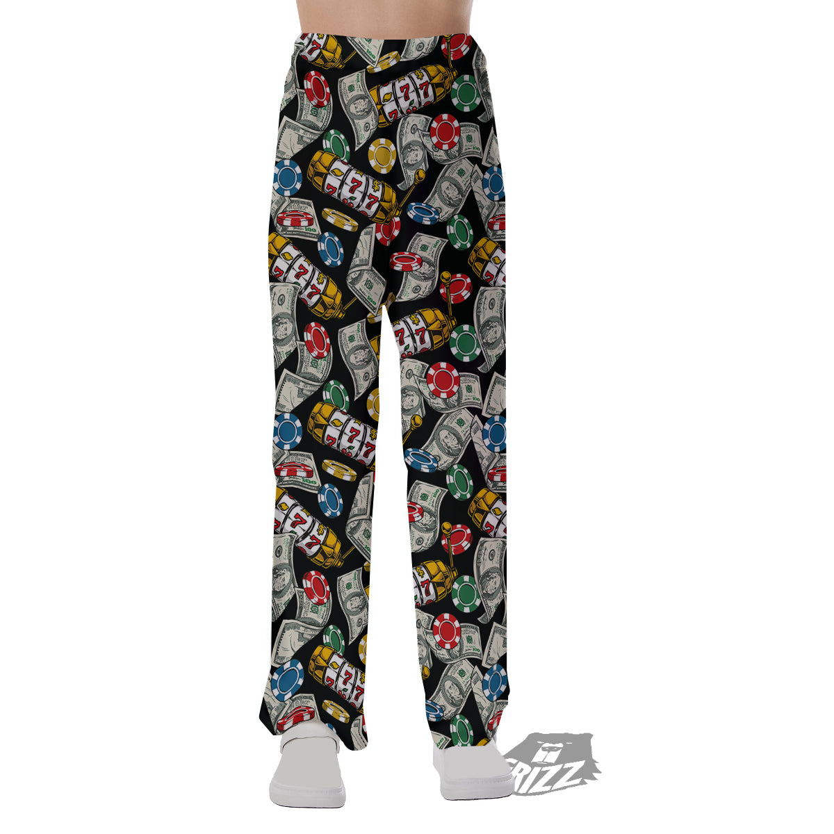 Slot Machines Casino Print Pattern Pajama Pants-grizzshop