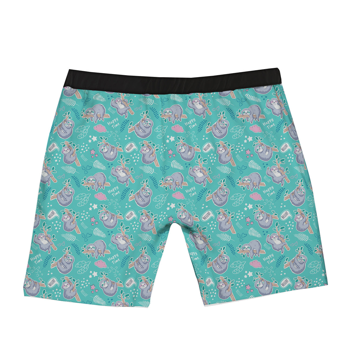 Sloth Cute Print Pattern Boxer Briefs-grizzshop