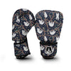 Sloth Floral Pattern Print Boxing Gloves-grizzshop