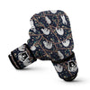 Sloth Floral Pattern Print Boxing Gloves-grizzshop