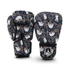 Sloth Floral Pattern Print Boxing Gloves-grizzshop