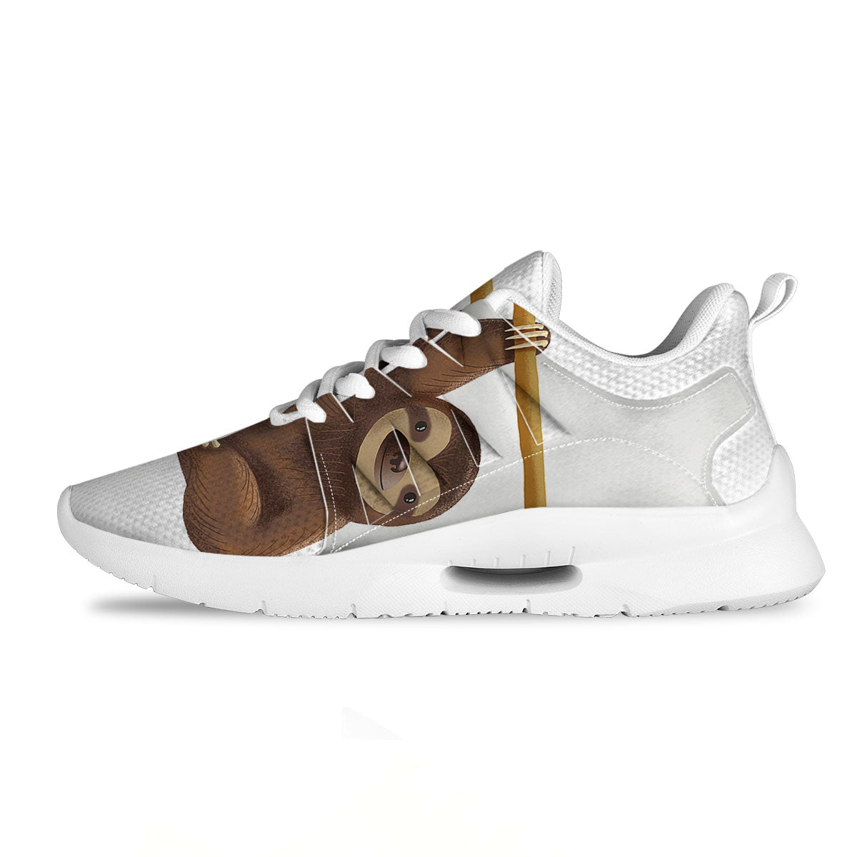 Sloth Happy Print Tennis Shoes-grizzshop