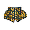 Sloth Print Pattern Muay Thai Boxing Shorts-grizzshop