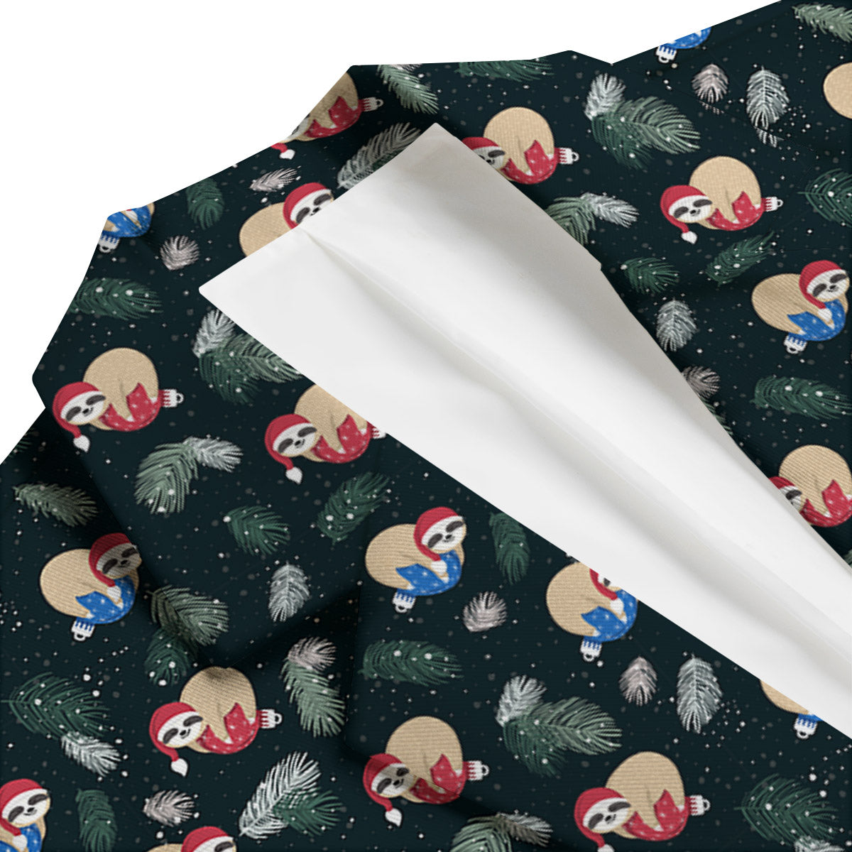 Sloths Sleeping Christmas Print Pattern Men's Blazer-grizzshop
